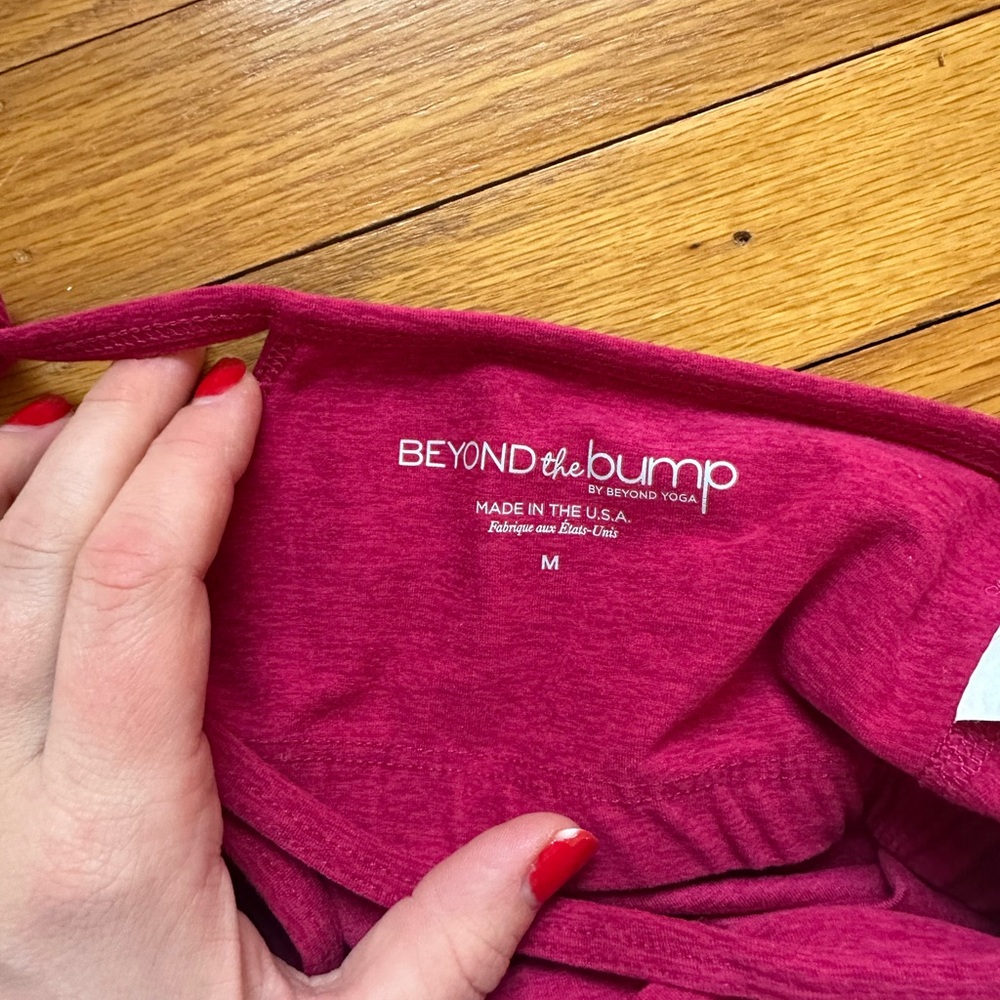 Beyond the Bump Raspberry Pink Maternity Tank - Picture 2 of 2